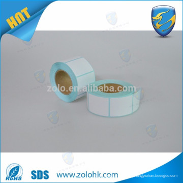 Alibaba china QC pass various size thermal sticker roll adhesive printable thermal color label with free sample